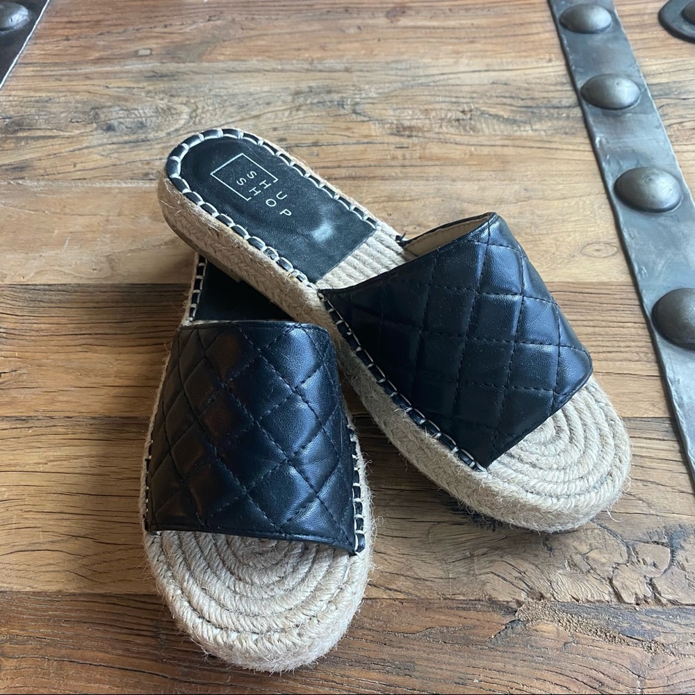Shu Shop Black Slides